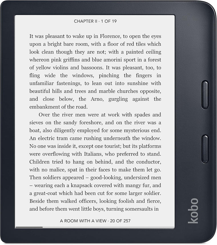 Kobo Libra 2 eReader with 7 Glare Free Touchscreen, 32GB Storage, Waterproof Design, WiFi and Carta E Ink Technology, Black