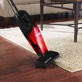 Eureka Quick Up 169H Bagless 2-in-1 Stick Vacuum in Black and Radiant Red
