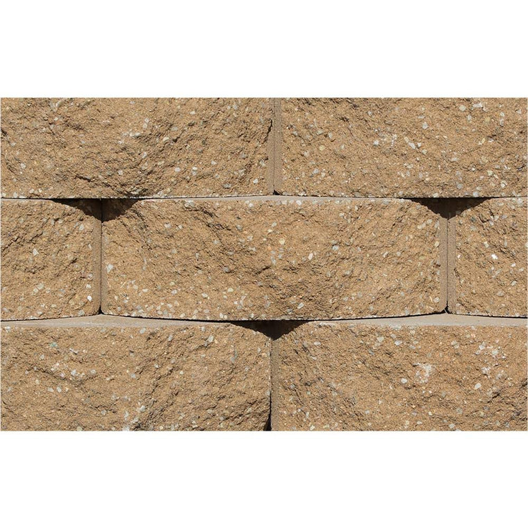 Rockwood Retaining Walls Cottage Stone Sandstone Concrete Garden Wall Block, 4 in. H x 12 in. W x 8.5 in. D, 96-Pieces/31.68 Sq.
